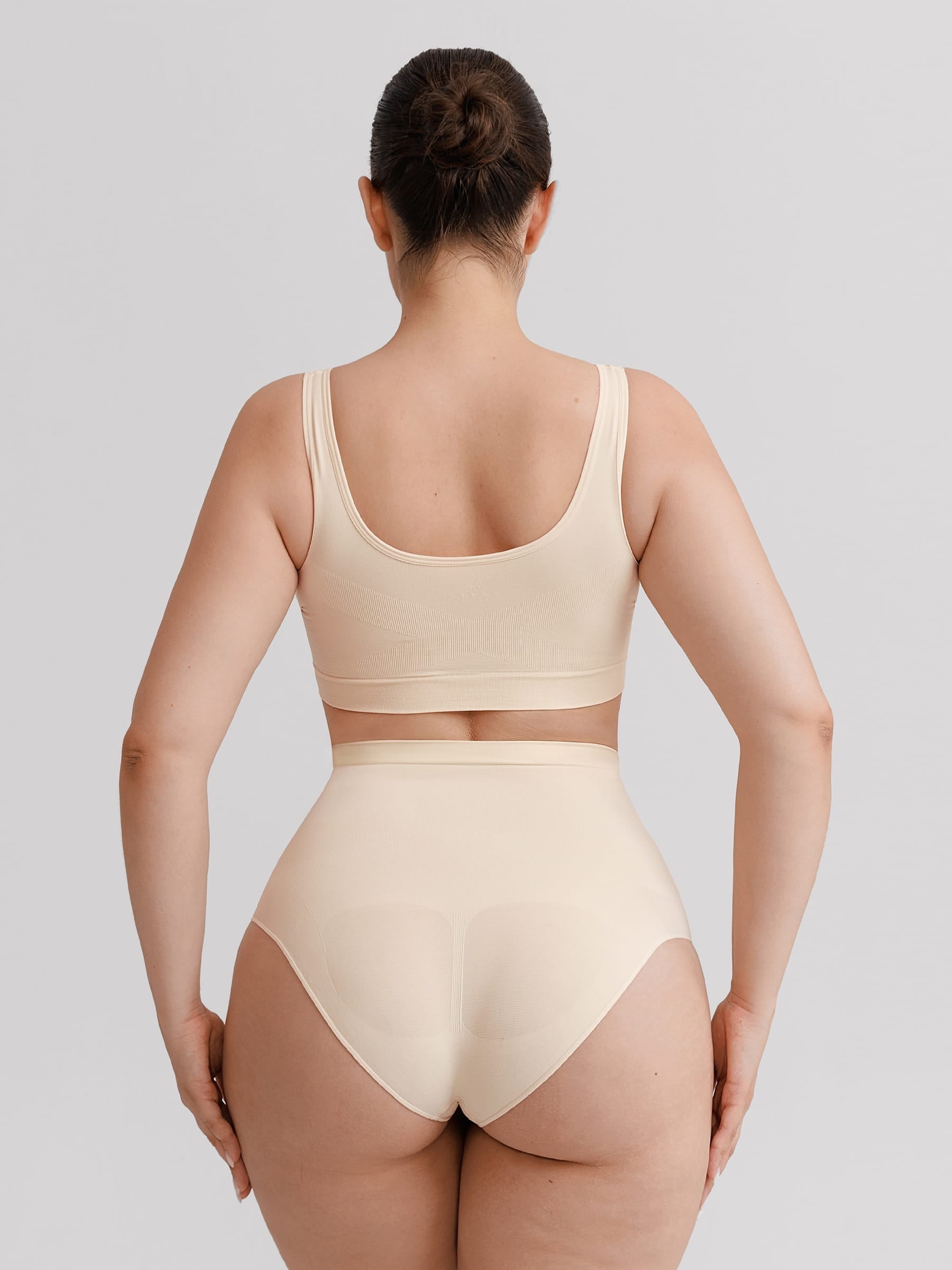 Wholesale Seamless High Waist Tummy Control Briefs Anti Slip Silicone Shaping Panties SPU