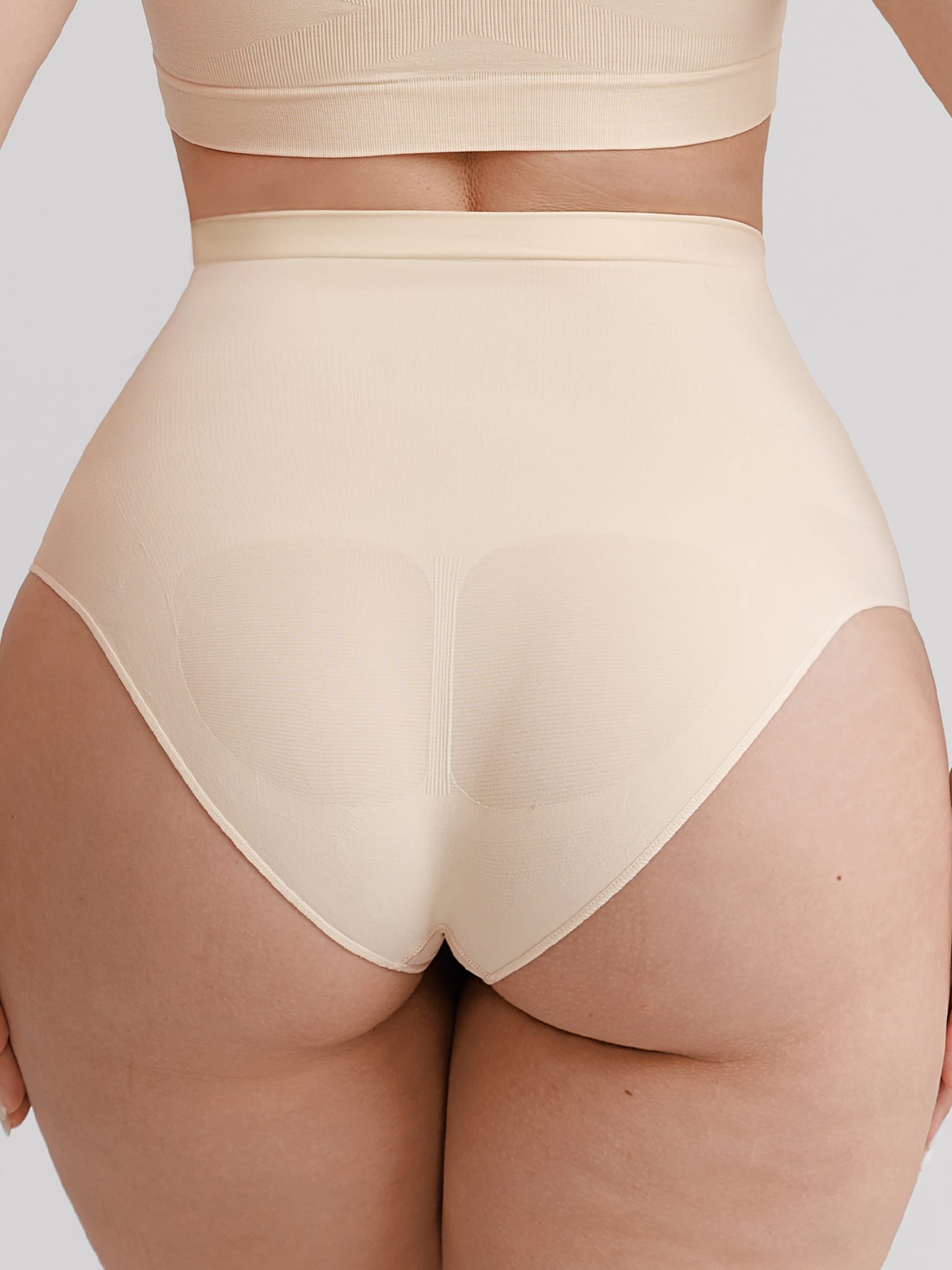 Wholesale Seamless High Waist Tummy Control Briefs Anti Slip Silicone Shaping Panties SPU
