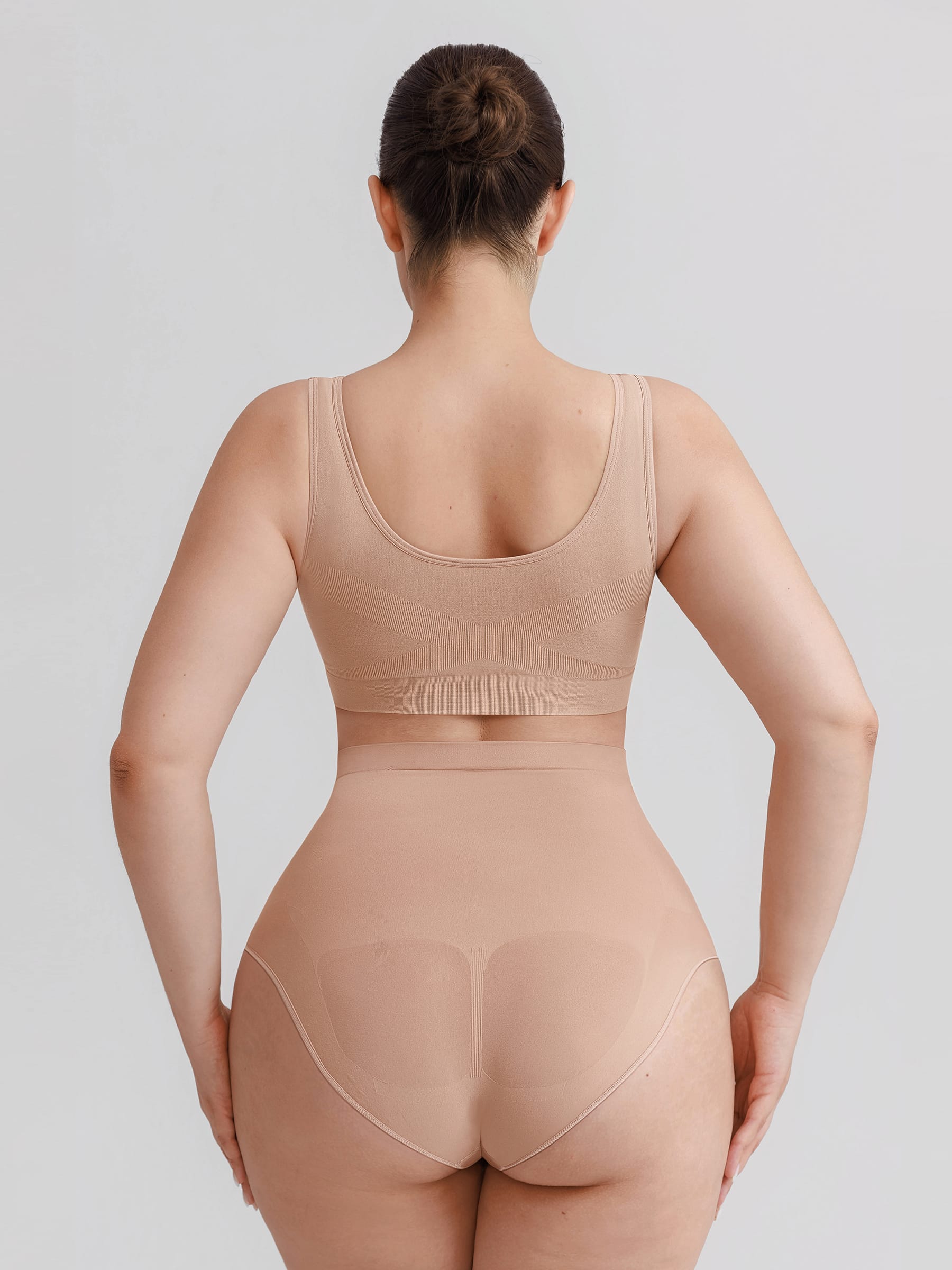 Wholesale Seamless High Waist Tummy Control Briefs Anti Slip Silicone Shaping Panties SPU
