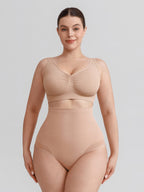 Wholesale Seamless High Waist Tummy Control Briefs Anti Slip Silicone Shaping Panties SPU