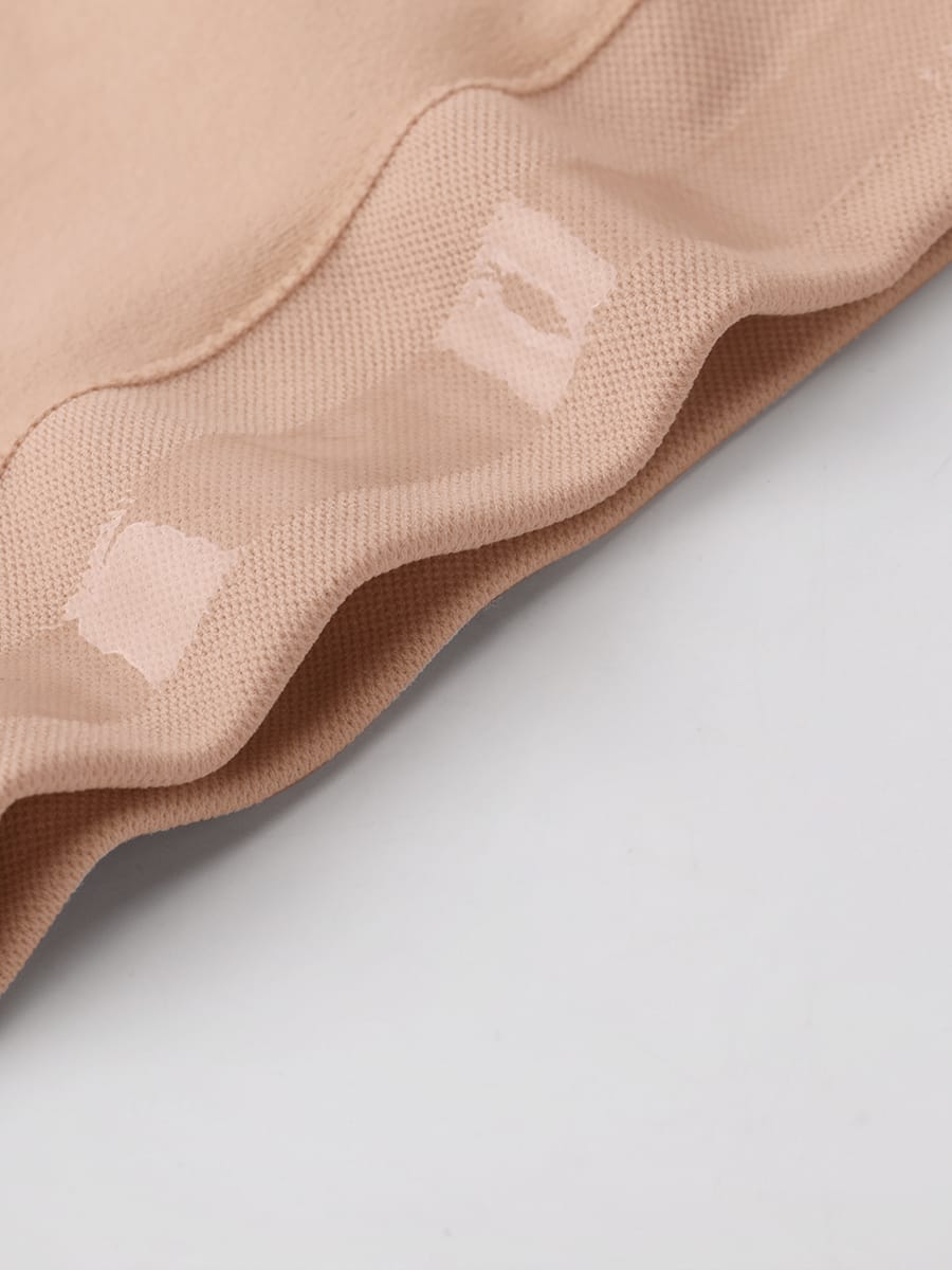 Wholesale High Waist Seamless Tummy Control Thong Shapewear with Anti-Roll Silicone SPU