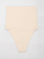 Wholesale High Waist Seamless Tummy Control Thong Shapewear with Anti-Roll Silicone SPU