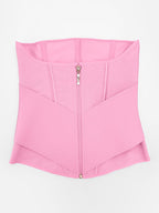 Wholesale 11 Steel Bone Waist Trainer Vest with Front Zipper Tummy Control Shapewear SPU