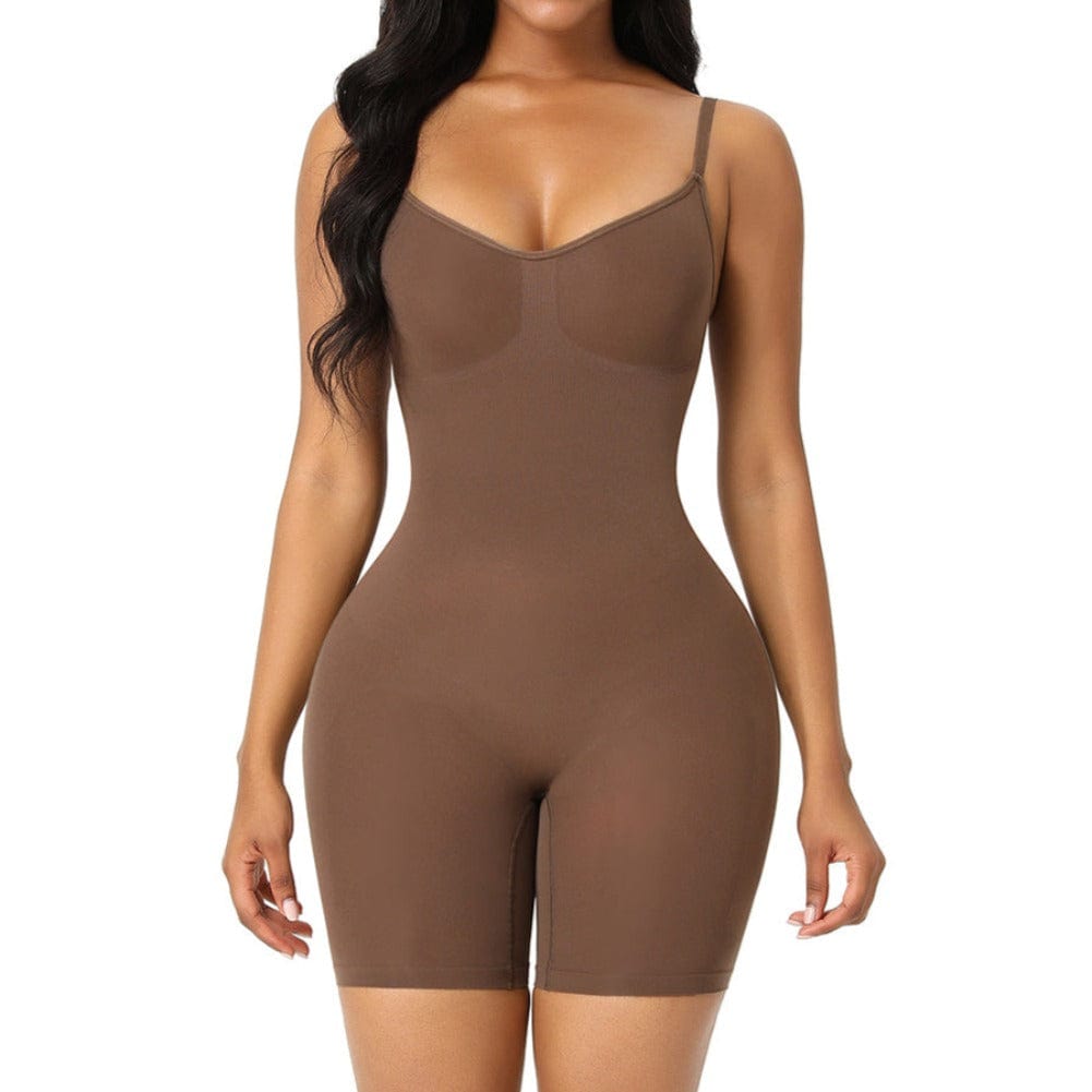 NICKI - Shapewear Bodysuit - CARAMEL / XS-S - CURV QUEEN